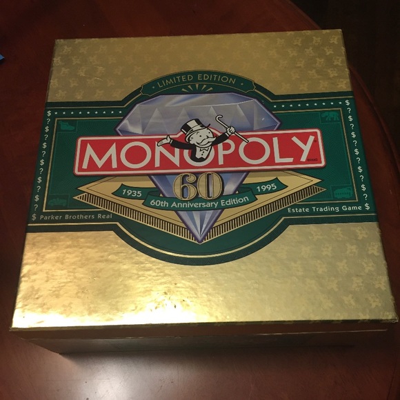 Rare 1995 60th anniversary edition monopoly game